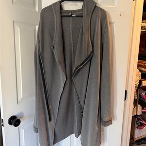 H&M Gray HOODED SWEATSHIRT CARDIGAN